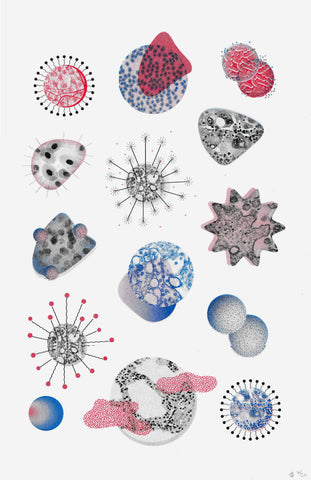 Microscopic Doodads Poster